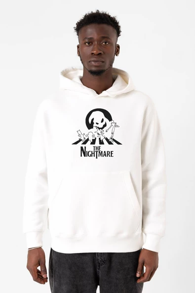 The Nightmare Oogie Boogie Beyaz Erkek 3ip Kapşonlu Sweatshirt