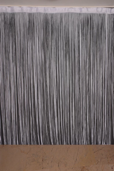 DÜZ İP PERDE 180 Cm En 280 Cm Boy BEYAZ RENK HAZIR İP PERDE - Resim 3