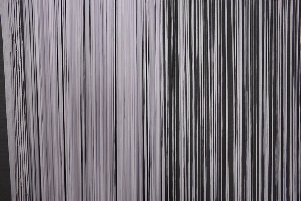 DÜZ İP PERDE 180 Cm En 280 Cm Boy BEYAZ RENK HAZIR İP PERDE - Resim 4