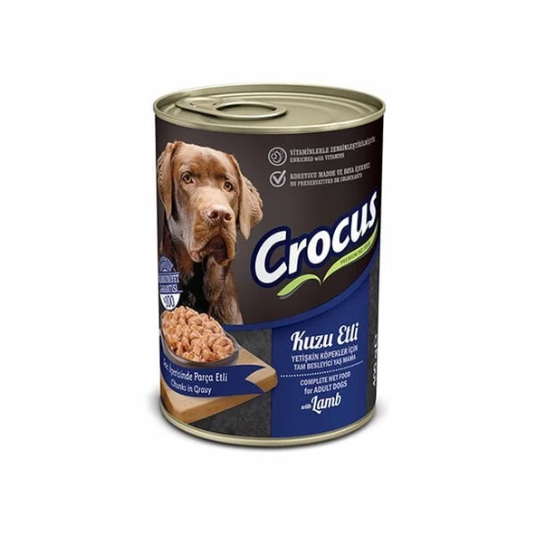 Crocus Kuzu Etli Yetişkin Yaş Köpek Maması 400 Gr