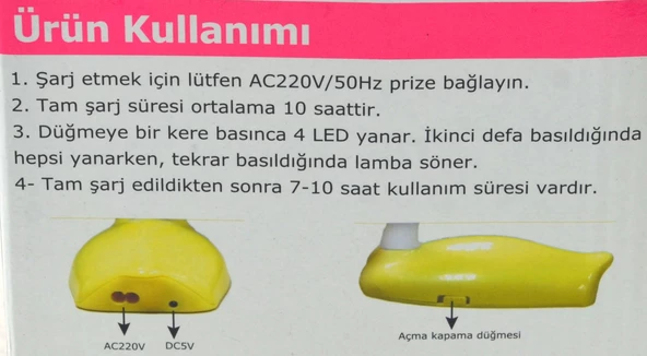 Lovely Duck Lamp Led Masa Lambası Arızalı - 4