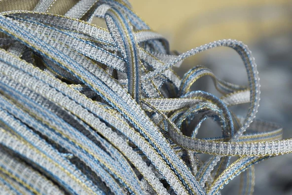 DÜZ İP PERDE 180 Cm En 280 Cm Boy GRİ ÇİFT RENK HAZIR İP PERDE - Resim 7