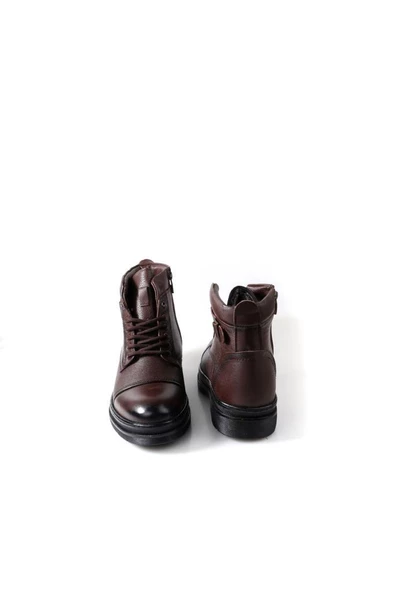 Papuçcity Bzky 3808 Erkek Kauçuk Taban Kürklü Hakiki Deri Bot - 5