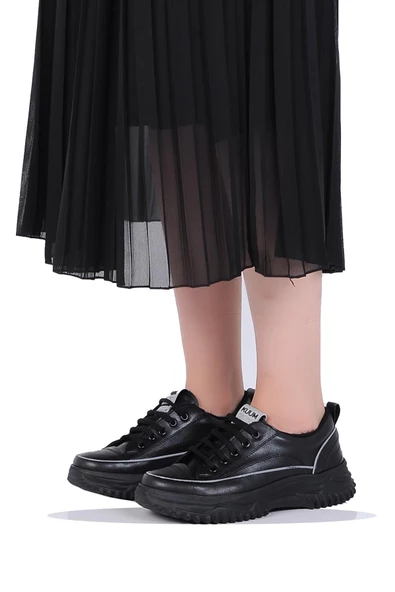 Kuum London K108950 Siyah Exclusıve Kadın Kışlık Casual Ayakkabı - 2