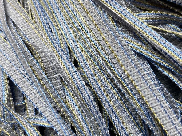 DÜZ İP PERDE 180 Cm En 280 Cm Boy GRİ ÇİFT RENK HAZIR İP PERDE - Resim 2