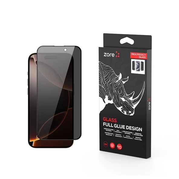 iPhone 16 Pro Rika Premium Hayalet Temperli Cam Ekran Koruyucu - 3