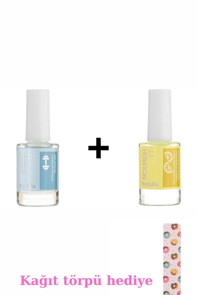 Beaulis Nourish It Besleyici Tırnak Eti Bakım Yağı 10 ml Beaulis Resist It Tırnak Güçlendirici Baz 10 ml ürün görseli