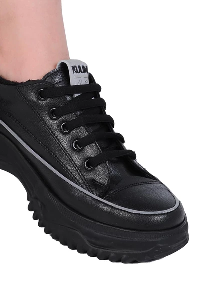Kuum London K108950 Siyah Exclusıve Kadın Kışlık Casual Ayakkabı - 4