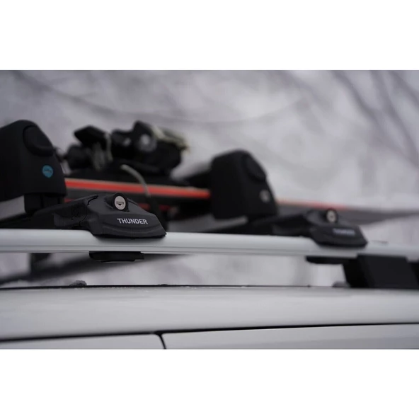 Volkswagen T Roc 2023+ Gri Kilitli Ara Atkı Taşıyıcı Çıta Bar - 3