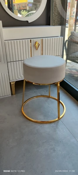 Sıla gold tabure/puf - 2
