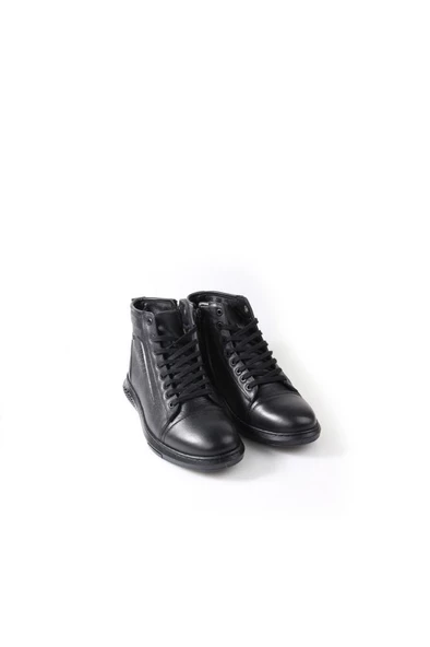 Papuçcity Bzky 2027 Erkek Kauçuk Taban Kürklü Hakiki Deri Bot - 4