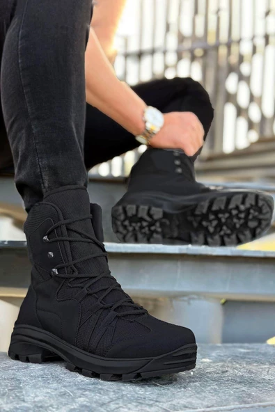 Big King Siyah Hafif Tactical Erkek Postal Bot - Resim 2