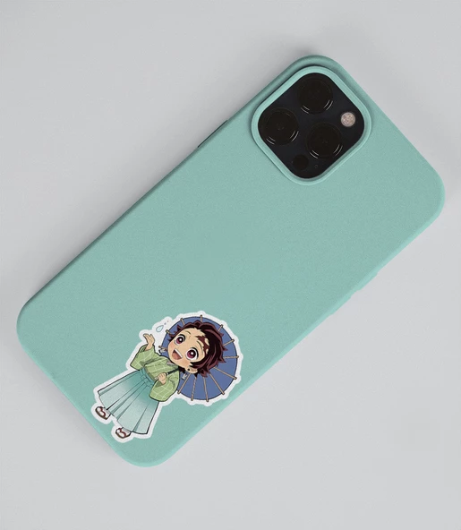 Tanjiro Kamado-Inosuke Hashibira -Demon Slayer-2li çıkartma-etiket-süsleme-hediye - Resim 6