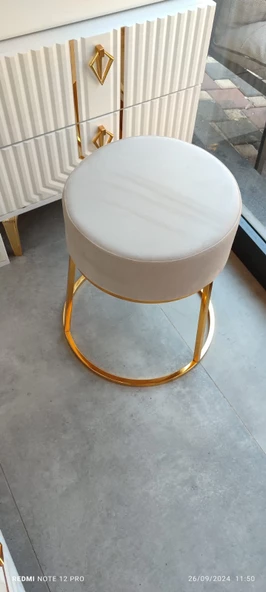 Sıla gold tabure/puf - 3