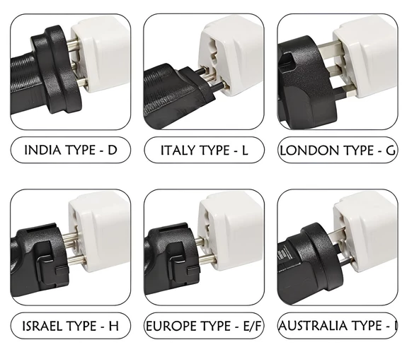 MN6 M03 Priz Dönüştürücü/9 Adet/amerikan Tipi Priz Dönüştürücü-dünya Ülkeler Arası Fiş Çevirici/Priz Çevirici - 3
