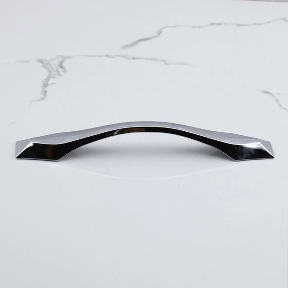 Elmas Kulp 160 mm Krom Metal Mobilya Mutfak Çekmece Dolabı Dolap Kapak Kulpları Kulbu Kulpu 16 cm - 2