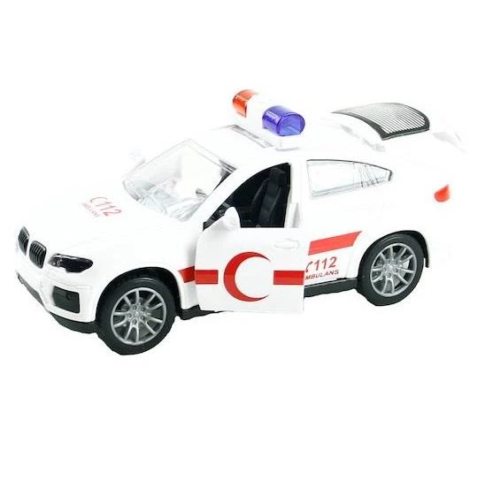 Ambulans Arabası Sürtmeli Plastik - JW567-062 - Resim 2