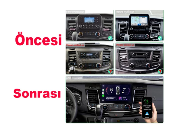 Ford Transit Multimedya (2019-2024) 2 GB RAM, 32 GB Hafıza, 4 Çekirdek, Navigatör - Resim 11