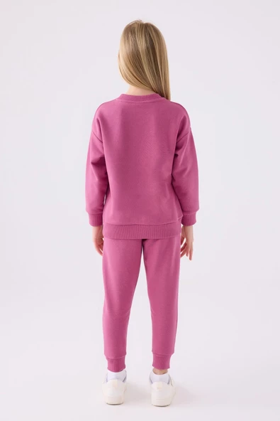 Rolypoly Kız Çocuk Leylak Eşofman Takım 3484 - Resim 3