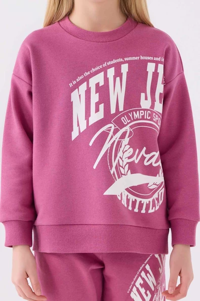 Rolypoly Kız Çocuk Leylak Eşofman Takım 3484 - Resim 2