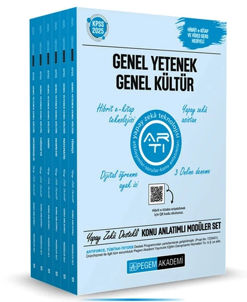 Pegem - Kpss Gy-Gk Lisans Konu Anlatımlı Modüler Set 6Lı