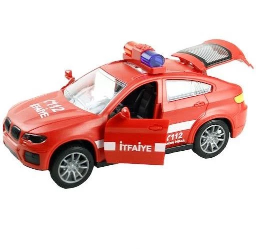 İtfaiye Arabası Sürtmeli Plastik - JW567-062 - Resim 2