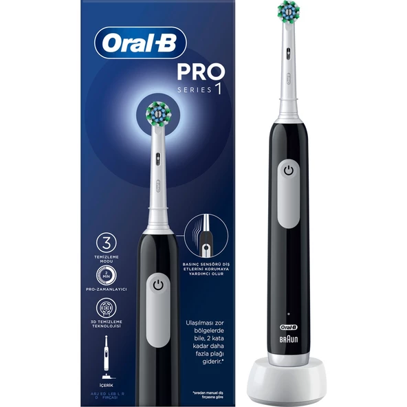 Oral-B Pro Series 1 Siyah Şarjlı Diş Fırçası