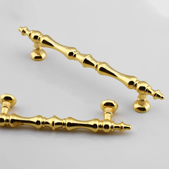 Nilay Gold Metal Kulp 96 mm-9.6 cm Mobilya Çekmece Mutfak Dolabı Dolap Kulpları Kulbu Kulpu Altın - 5