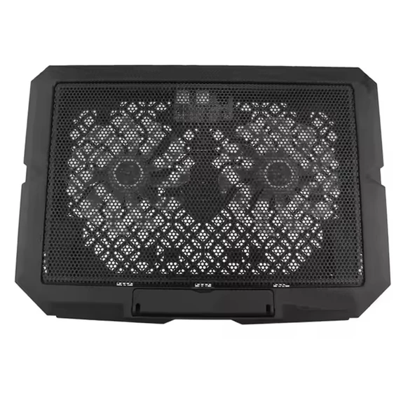 hdx4253 2 Adet Fanlı Ledli Telefon tutucu Özellikli 12"-17" Pro 7 Kademe Standlı Notebook Soğutucu - 4