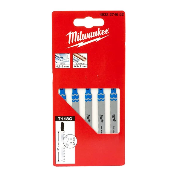 Milwaukee T118G Dekupaj Testeresi Bıçağı 5li Paket - Resim 2