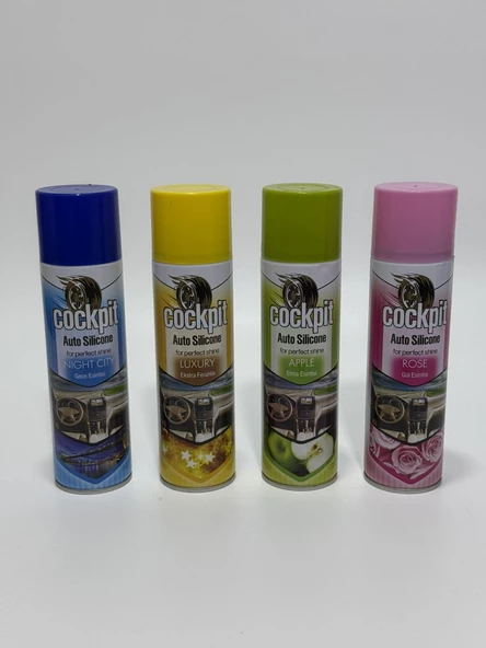Cockpit Parfümlü Oto Göğüslük Torpido Parlatıcı 220ml 48 Adet (1 Koli) - 4