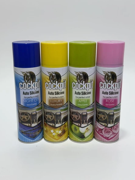 Cockpit Parfümlü Oto Göğüslük Torpido Parlatıcı 220ml 48 Adet (1 Koli) - 3