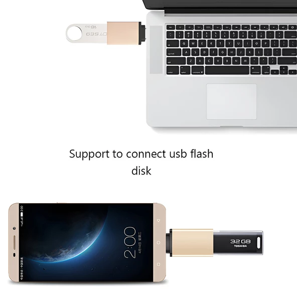 MN6 X5 Type-C Usb otg.2 Adet.YÜKSEK HIZLI Veri Aktarımı Usb 3.0 otg Uyumlu dönüştürücü.Mini - 8