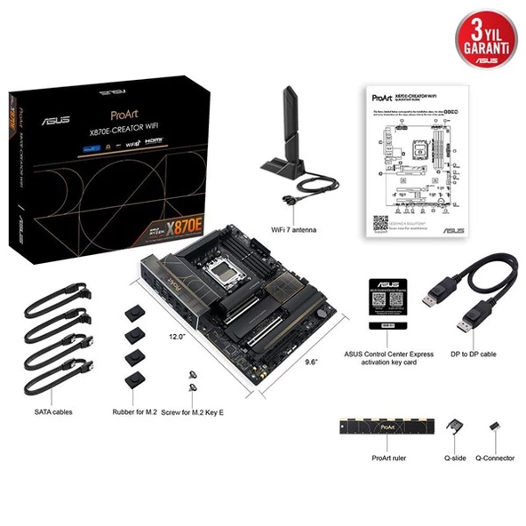 ASUS PROART X870E CREATOR WIFI-7 DDR5 HDMI DP PCIE 5.0 AM5 ATX - 9