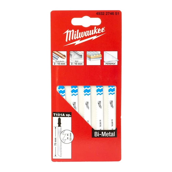 Milwaukee T101ASP Dekupaj Testeresi Bıçağı 5li Paket - Resim 2