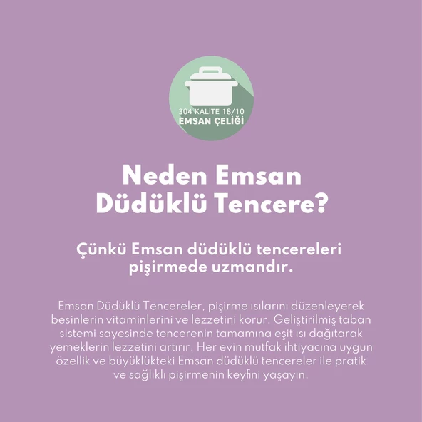 Emsan Innocook Düdüklü Tencere Seti Kırmızı 4+6,5 Lt - 3