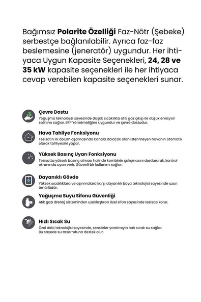 Kral Premix 24 20.640 Kcal/h Yoğuşmalı Kombi - 3