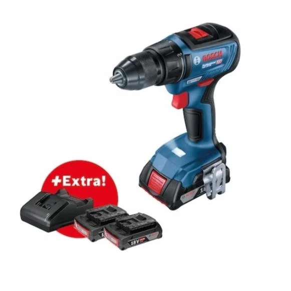 Bosch Gsr 18V-50 Professional 3 x 2.0 Ah Akülü Vidalama