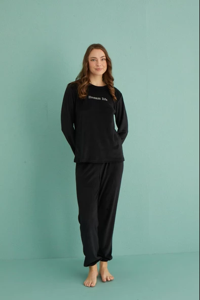 Gd Goldoremi 13164-10 Kadın Dream Life Kadife Pijama Takım