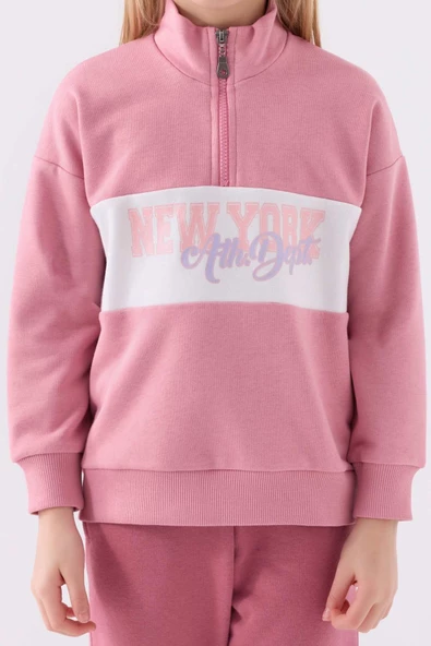 Rolypoly Kız Çocuk Garson Karanfil Eşofman Takım 3485 - Resim 2