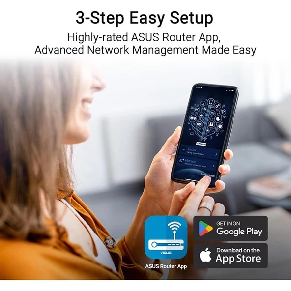 ASUS RT-BE58U BE3600 WIFI-7 GAMING ROUTER - Resim 5