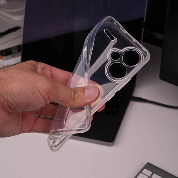 Xiaomi Redmi Note 13 Pro Plus 5G Kılıf Zore 2mm Anti Shock Silikon - 4