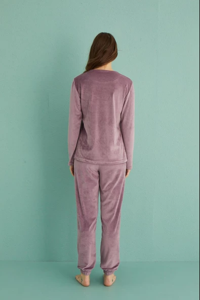 Gd Goldoremi 13164-21 Kadın Time To Shine Kadife Pijama Takım - 9