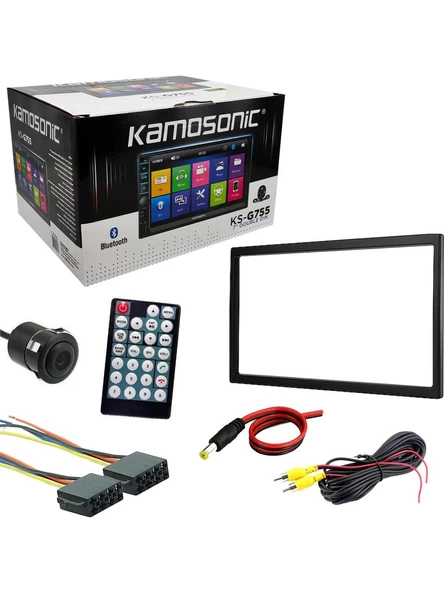 Kamosonic Double Teyp 7 4X45W Mirrorlink Bt/usb/sd/fm/aux Kameralı Kamosonıc KS-G755