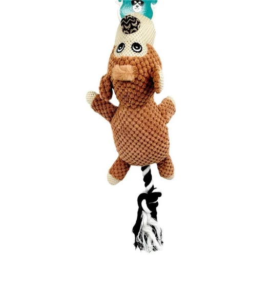 Nanbell W558 Kedi ve Köpek Peluş Oyuncak Kahve