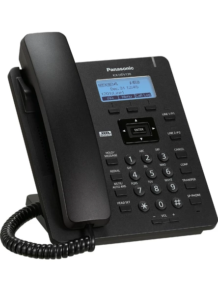 Panasonic KX-HDV130 Siyah IP/SIP Telefon - 3