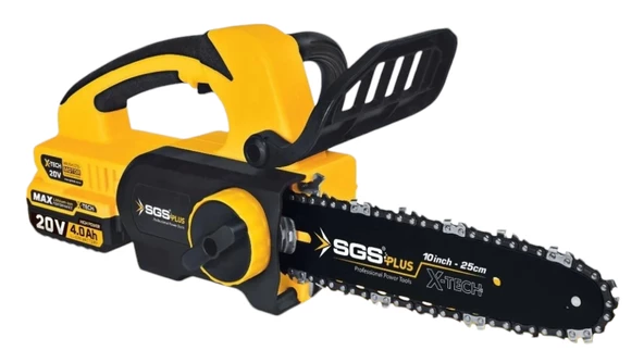 SGS PROFESYONEL AKÜLÜ AĞAÇ KESME TESTERESİ SETİ 25 CM 20V 4.0 Ah (KÖMÜRSÜZ MOTOR)