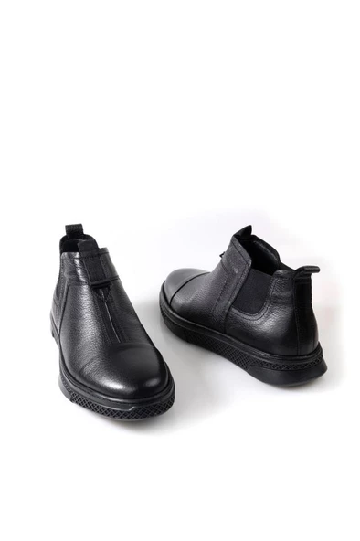 Smart 1045 Hakiki Deri Bağcıksız Erkek Bot - 5