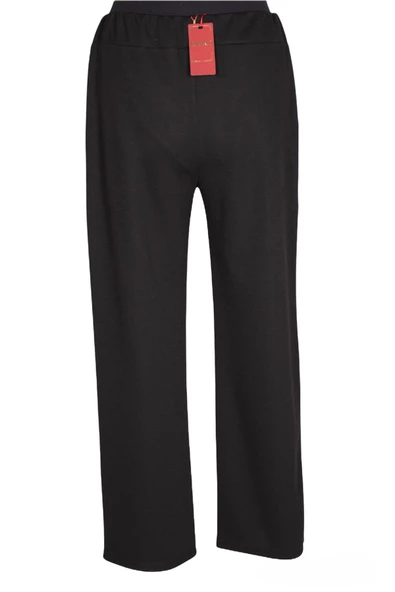 Hesna Kadın Nazlı Kışlık Battal Beden Astarsız Siyah Pantolon - 4