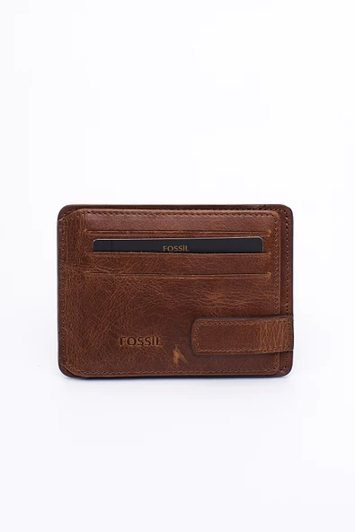 Fossil Hakiki Gerçek Deri Erkek Kartlık Cüzdan Crazy Taba 8001 - Resim 5